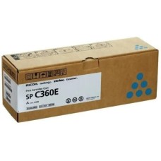Картридж лазерный RICOH Картридж лазерный SP C360E 408189 голубой (1500стр.) для SP C360DNw/C360SNw/C360SFNw/C361SFNw