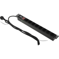 ITK Блок распределения питания PH12-8D1-P гор.размещ. 8xSchuko базовые 16A Schuko 2м