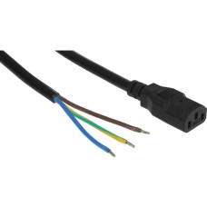 ITK Шнур питания PC-C13N-2M C13 проводник.:3x1.5мм2 2м 230В 10А черный