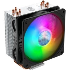 COOLER MASTER Устройство охлаждения(кулер) Hyper 212 ARGB ARGB Soc-AM5/AM4/1200/1700/1851 серебристый/черный 4-pin 9-31dB Al+Cu 150W 465gr Ret (RR-2V2L-18PA-R1)