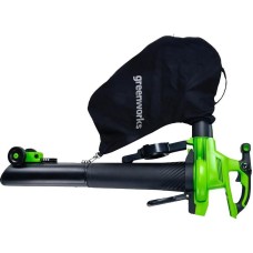 GREENWORKS Воздуходувка-пылесос GD40BVII пит.:от аккум. зеленый/черный