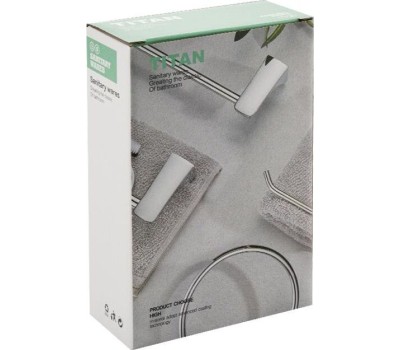 Аксессуары для ванной комнаты и туалета TITAN 77007 Мыльница металлическая на основании