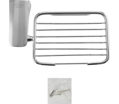 Аксессуары для ванной комнаты и туалета TITAN 77007 Мыльница металлическая на основании