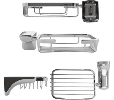 Аксессуары для ванной комнаты и туалета TITAN 77007 Мыльница металлическая на основании