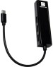 переходник-адаптер 5BITES UA3C-45-09BK USB3.1 / 3*USB2.0 / RJ45 100MB / BLACK