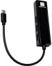 переходник-адаптер 5BITES UA3C-45-09BK USB3.1 / 3*USB2.0 / RJ45 100MB / BLACK