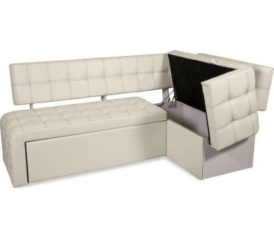 Диван кухонный угловой БИТЕЛ Прага Милк