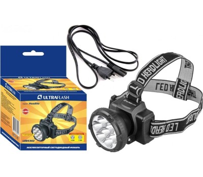 Налобный фонарь ULTRAFLASH (11256) LED5362 черный