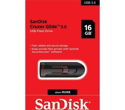 флешка SANDISK 16GB Cruzer Glide USB 3.0 (SDCZ600-016G-G35)
