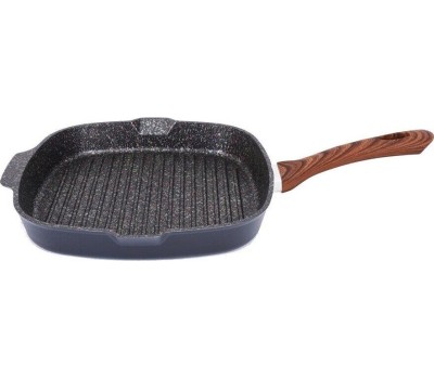 Сковорода-гриль KUKMARA сгкго280а 28см без крышки, черный Granit ultra original