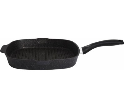 Сковорода-гриль KUKMARA сгкго280а 28см без крышки, черный Granit ultra original