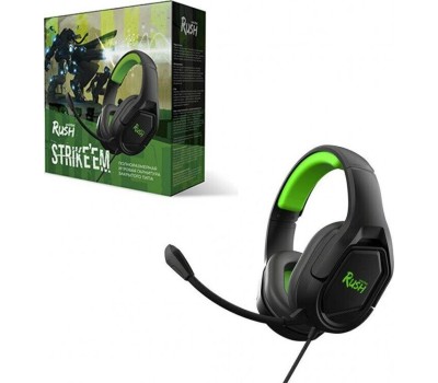 Гарнитура SMARTBUY (SBHG-9760) RUSH ASPID черн/зеленый