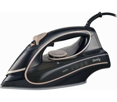 Утюг DOMFY DSC-EI901, 3000Вт, черный/ золотистый