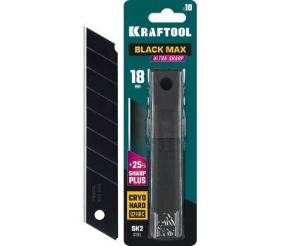 Лезвия KRAFTOOL 18 мм, 10 шт, сегментированные лезвия (09602-18-S10)