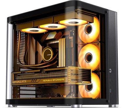 JONSBO Корпус TK-2 2.0 Black без БП, mini-ITX, micro-ATX, ATX, черный