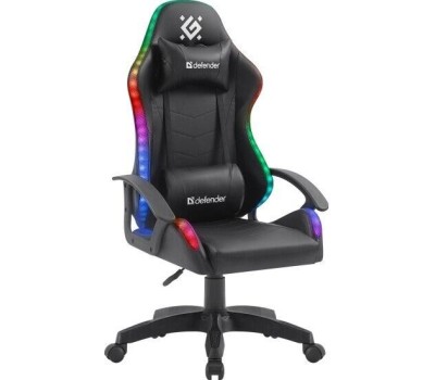 Кресло DEFENDER (64045) Factor X RGB,Черный,класс 2,PU Черный