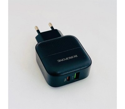 СЗУ BOROFONE (6931474727336) BA46A Black СЗУ 1USB 3.0A QC3.0 быстрая зарядка