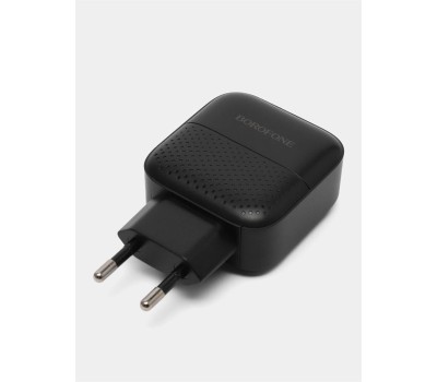 СЗУ BOROFONE (6931474727336) BA46A Black СЗУ 1USB 3.0A QC3.0 быстрая зарядка