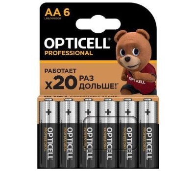 OPTICELL AA Батарейка Professional LR6, 6 шт