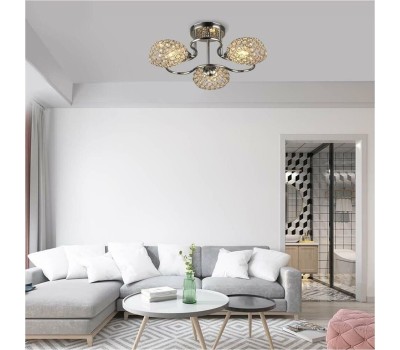 освещение HIPER Люстра Napoli H100-3, 3 х 60 Вт, хром