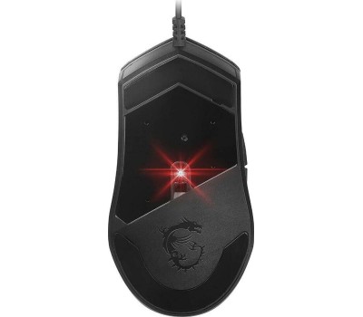 MSI Мышь проводная Clutch GM30, игровая, оптическая, USB, 6200dpi, черный [s12-0401850-d22]
