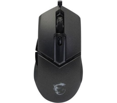 MSI Мышь проводная Clutch GM30, игровая, оптическая, USB, 6200dpi, черный [s12-0401850-d22]