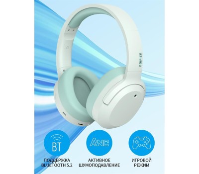 EDIFIER Наушники W820NB Plus, Bluetooth, мониторные, зеленый
