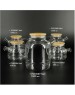 POMI D'ORO P250089 Neri Чайник заварочный стеклянный с фильтром-пружиной и бамбуковой крышкой, 1800мл