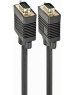 Gembird/Cablexpert CC-PPVGA-10-B, Кабель VGA Premium , 15M/15M, 3.0м, черный, тройной экран, феррит.кольца
