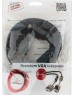 Gembird/Cablexpert CC-PPVGA-10-B, Кабель VGA Premium , 15M/15M, 3.0м, черный, тройной экран, феррит.кольца