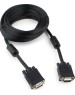 Gembird/Cablexpert CC-PPVGA-10-B, Кабель VGA Premium , 15M/15M, 3.0м, черный, тройной экран, феррит.кольца