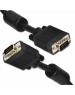 Gembird/Cablexpert CC-PPVGA-10-B, Кабель VGA Premium , 15M/15M, 3.0м, черный, тройной экран, феррит.кольца