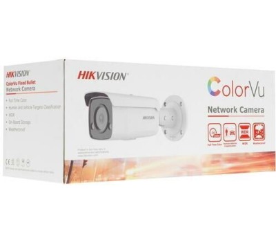 HIKVISION Камера видеонаблюдения IP DS-2CD2T47G2-L(C)(2.8mm), 2688х1520 pix, 2.8 мм, белый