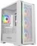 Powercase ByteFlow Micro White, Tempered Glass, 4х 120mm ARGB fans, ARGB HUB, белый, mATX (CAMBFW-A4)