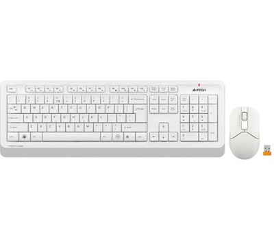 A4TECH Клавиатура + мышь Fstyler FG1012 клав:белый мышь:белый USB беспроводная Multimedia [1599042]