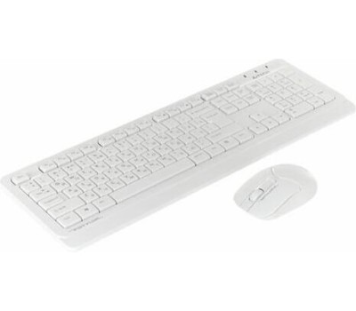 A4TECH Клавиатура + мышь Fstyler FG1012 клав:белый мышь:белый USB беспроводная Multimedia [1599042]