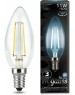 GAUSS Лампа филаментная E14, свеча, 11Вт, одна шт. [103801211]