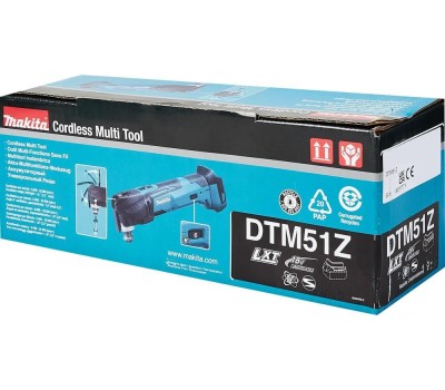 MAKITA Многофункциональный инструмент DTM51Z, аккумуляторный, без АКБ, без ЗУ