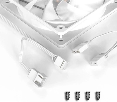 ID-COOLING Вентилятор XF-120 120мм, 4-pin, 1500об/мин, 13.8 - 30.5 дБ, ARGB, белый, Ret [xf-120-argb-w]