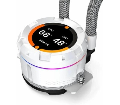 ID-COOLING Система водяного охлаждения SL360 XE, LCD, 4-pin, ARGB, 120мм, белый, retail [sl360 xe white]