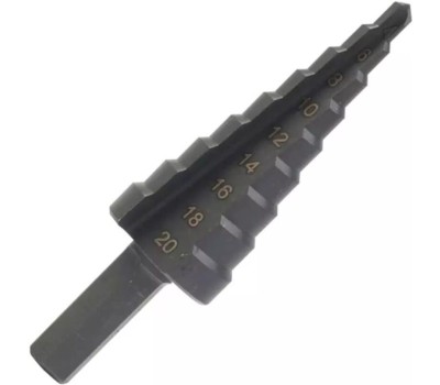 Сверло PATRIOT Сверло по металлу ступенчатое (4-20 мм, шаг 2 мм)