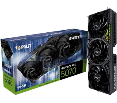Видеокарта PALIT Видеокарта PCIE16 RTX5070 12GB PA-RTX5070 GAMINGPRO 12GB
