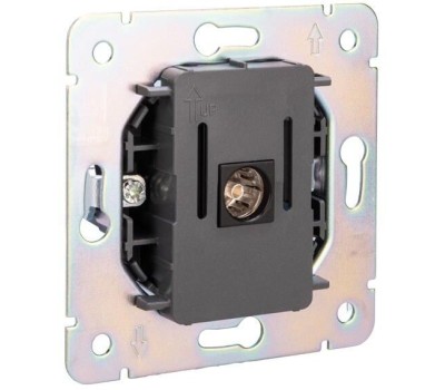 KRANZ Розетка ROUND HDMI с/у оникс