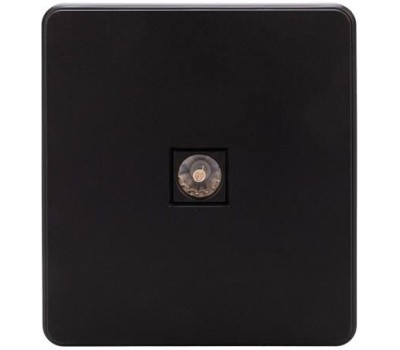 KRANZ Розетка ROUND HDMI с/у оникс