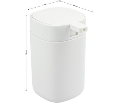 САНАКС - Дозатор для жидкого мыла настольный, БЕЛЫЙ, пластиковый 29034