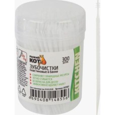 Зубочистки РЫЖИЙ КОТ Зубочистки пластиковые, 300 шт (007007)