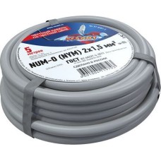 REXANT (01-8701-5) Кабель силовой медный NUM-O 2x1,5 мм, длина 5 метров