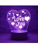 ENERGY Светильник декоративный EN-NL 23 3D сердце с надписью I LOVE YOU (106254)