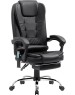 Кресло DEFENDER (64315) CARDINAL черный,PU,7 вибро,подножка