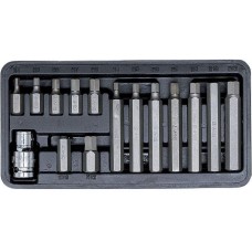 Набор вставок AVS TOOLS KB15H шестигранных (4-12 мм) 15 предметов